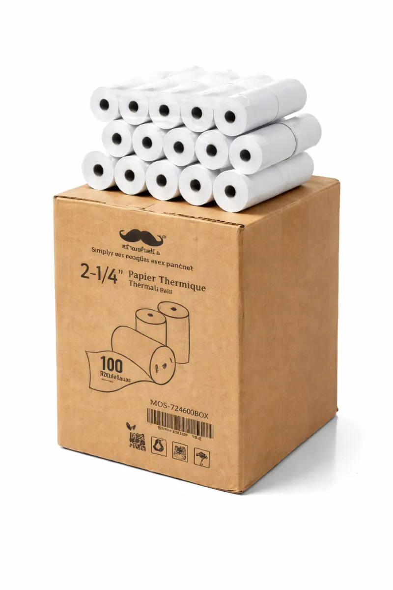 Rouleau Papier Thermique 50 rlx/cs 1.5" 