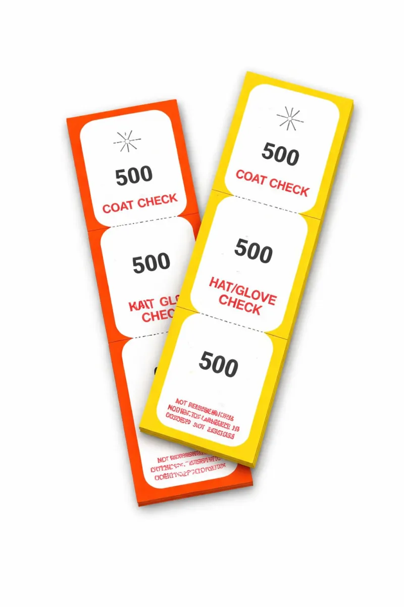 Rouleau Coupons Vestiaire 500/bte