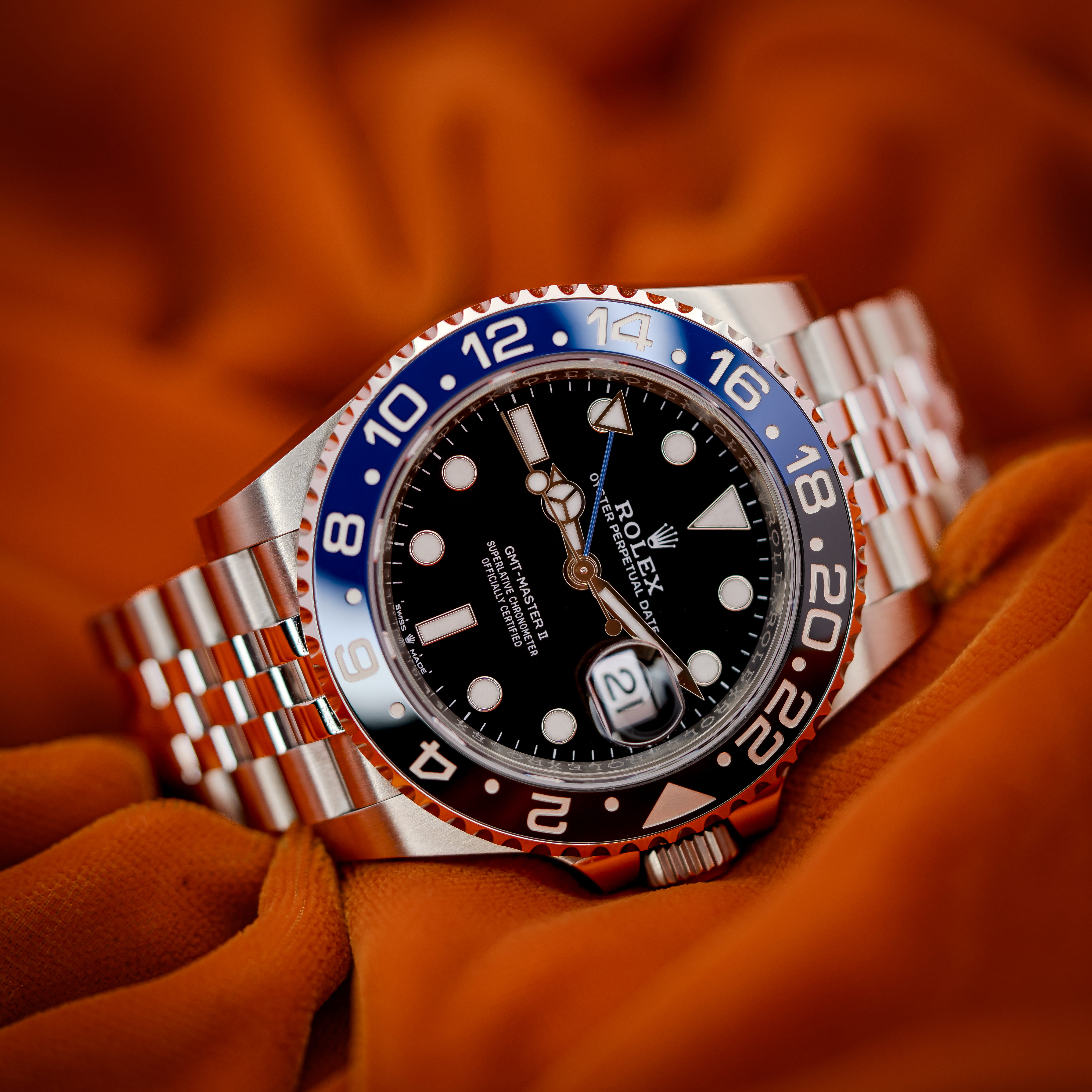 Rolex GMT-Master II “Batgirl” 126710BLNR – Complete Set in Brand New In Box Condition!