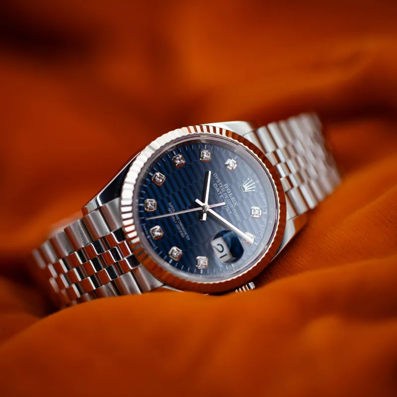 Rolex Datejust Blue Motif Diamond 126234