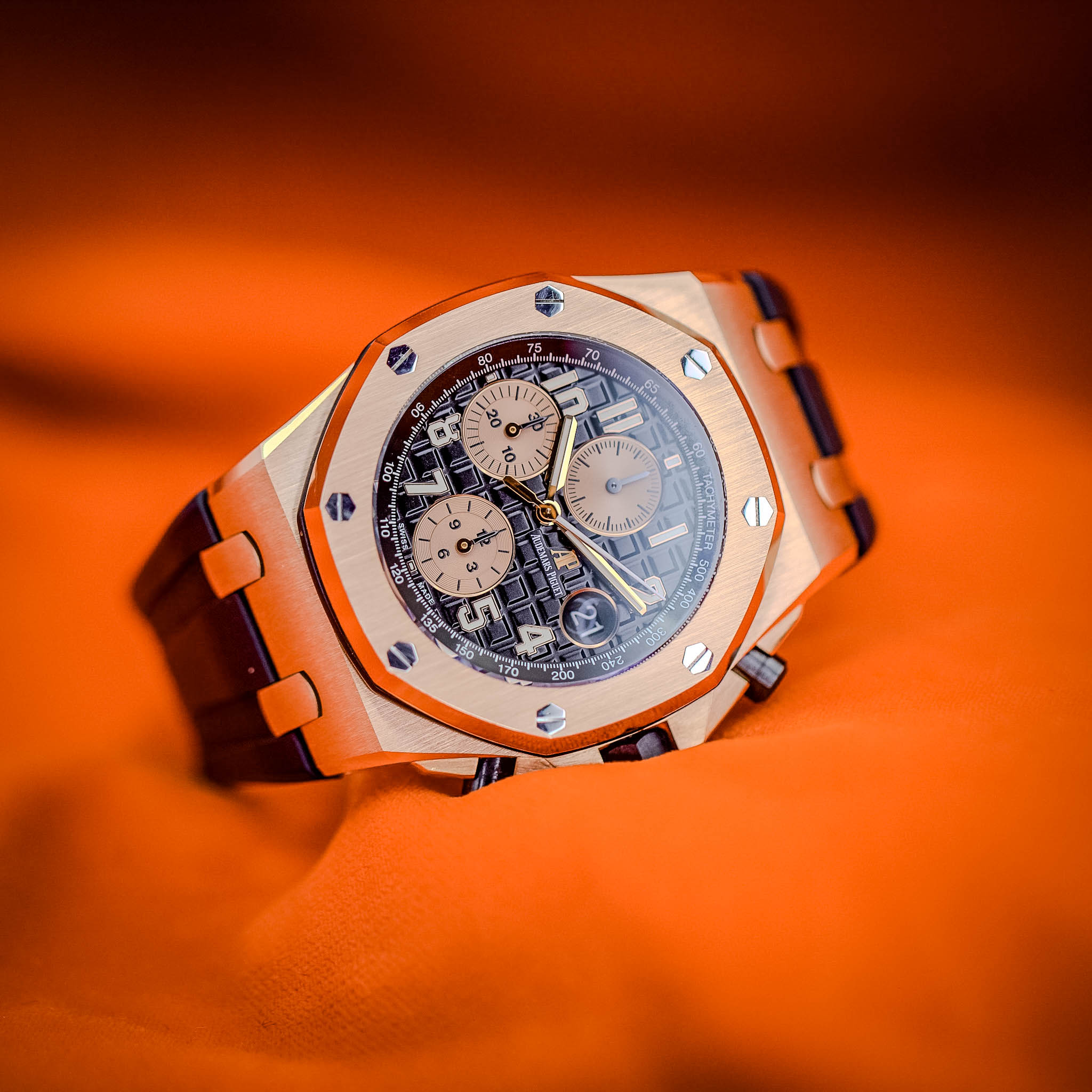  Audemars Piguet Royal Oak Offshore Chronograph "Half Brick" 26470OR Black Dial