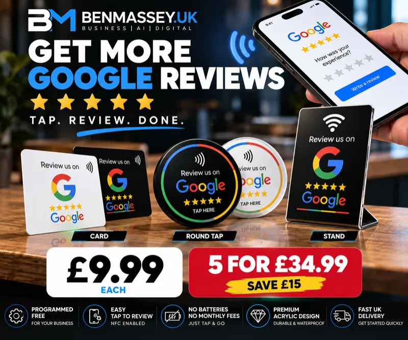 Google Review NFC Tap Products