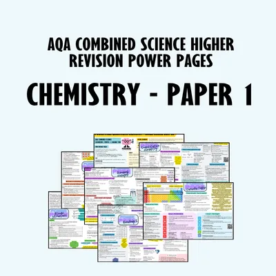 Chemistry Power Pages - Paper 1