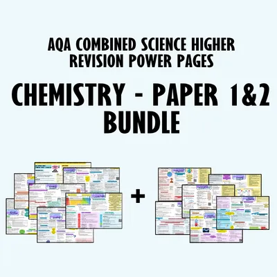 Chemistry Power Pages - Paper 1&2 BUNDLE!