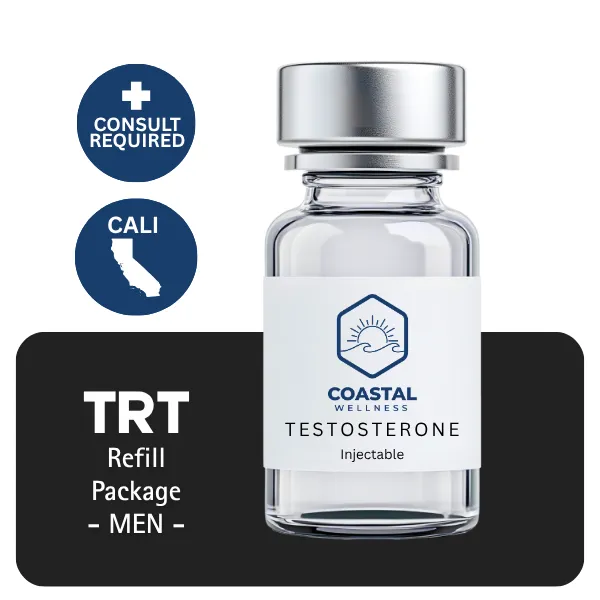 TRT CALI  Men's Refill Package 60 days (Cypionate 200mg/mL 10mL + Anastrozole 24×1mg)