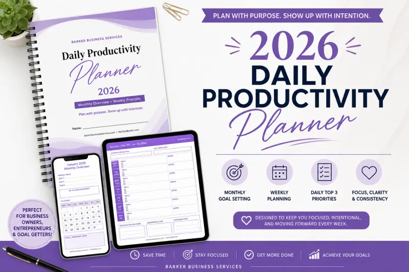 2026 Productivity Planner