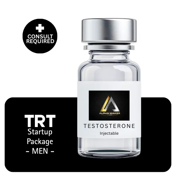 TRT Men's Startup Package 60 days (Consult, Labs, Cypionate 200mg/mL 10mL + Anastrozole 24×1mg)
