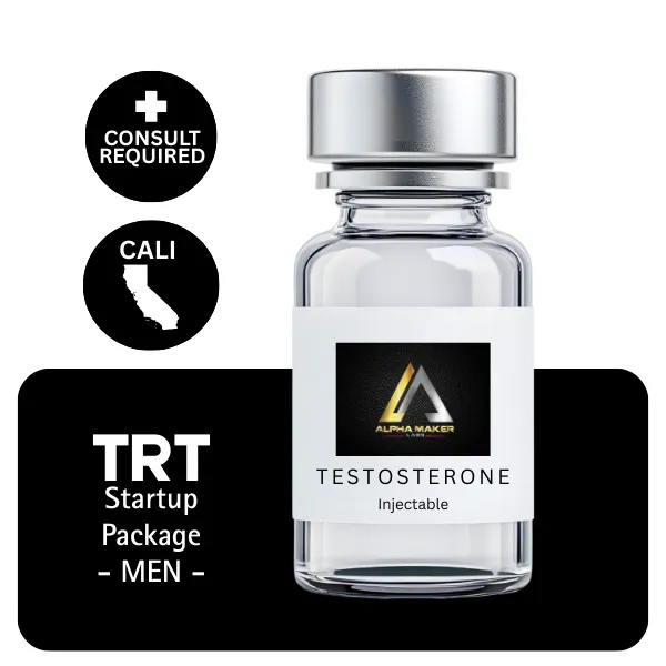 TRT CALI Men's Startup Package 60 days (Consult, Labs, Cypionate 200mg/mL 10mL + Anastrozole 24×1mg)