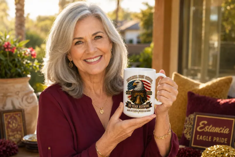 Estancia 50 Year Reunion White Glossy Mug
