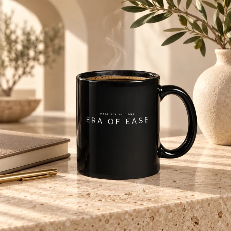 This is my ERA OF EASE Mug Black ( 11 oz )