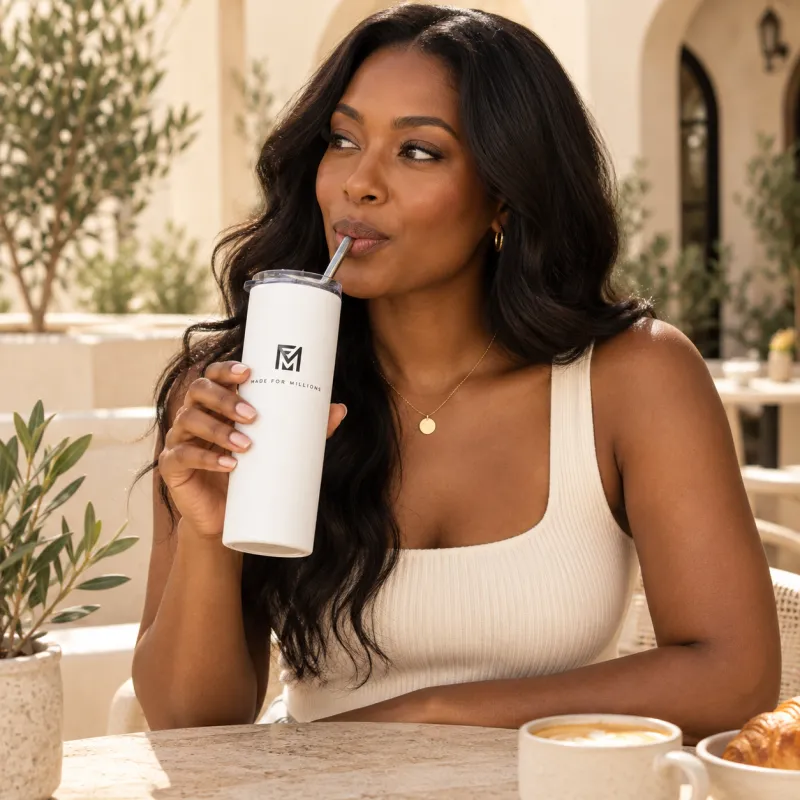 The Made For Millions® Stainless Steel Tumbler White