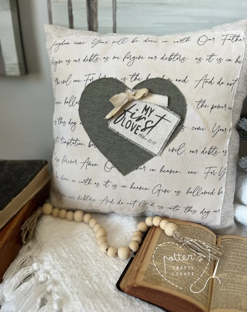My First Love Couch Pillow