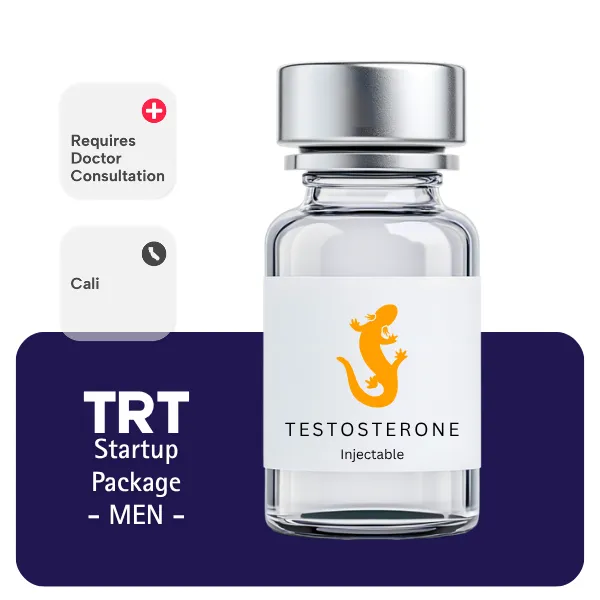 TRT CALI Men's Startup Package 60 days (Consult, Labs, Cypionate 200mg/mL 10mL + Anastrozole 24×1mg)