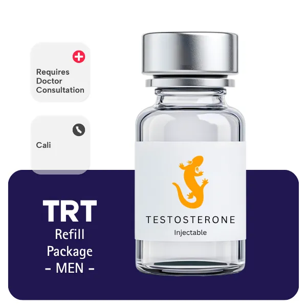 TRT CALI  Men's Refill Package 60 days (Cypionate 200mg/mL 10mL + Anastrozole 24×1mg)