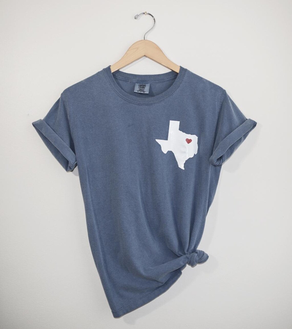STATE SHAPE with HEART | Personalized Tee