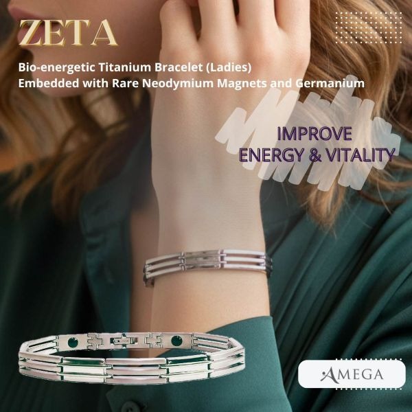 Zeta: Ladies Titanium Ion Bracelet