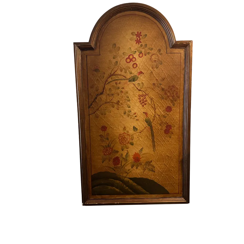 Electric Botanical Wall Panels with Arched Tops