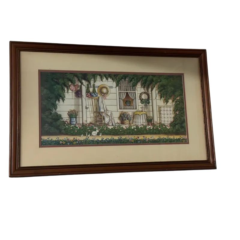 Nostalgic Framed Porch Scene