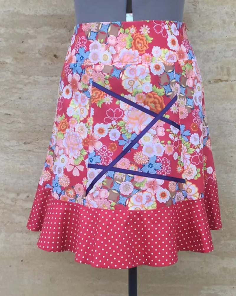 Bonny Skirt Polka Floral
