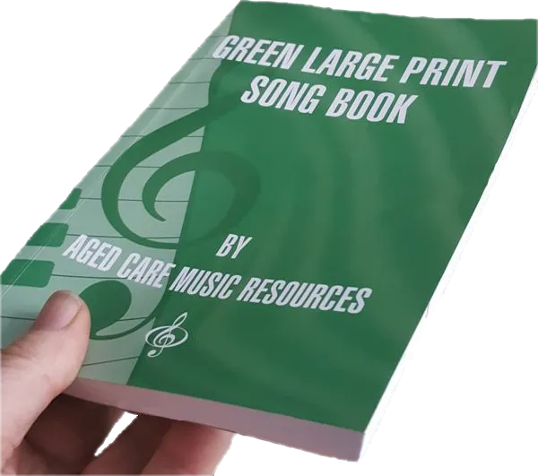 Green Large Print Song Book