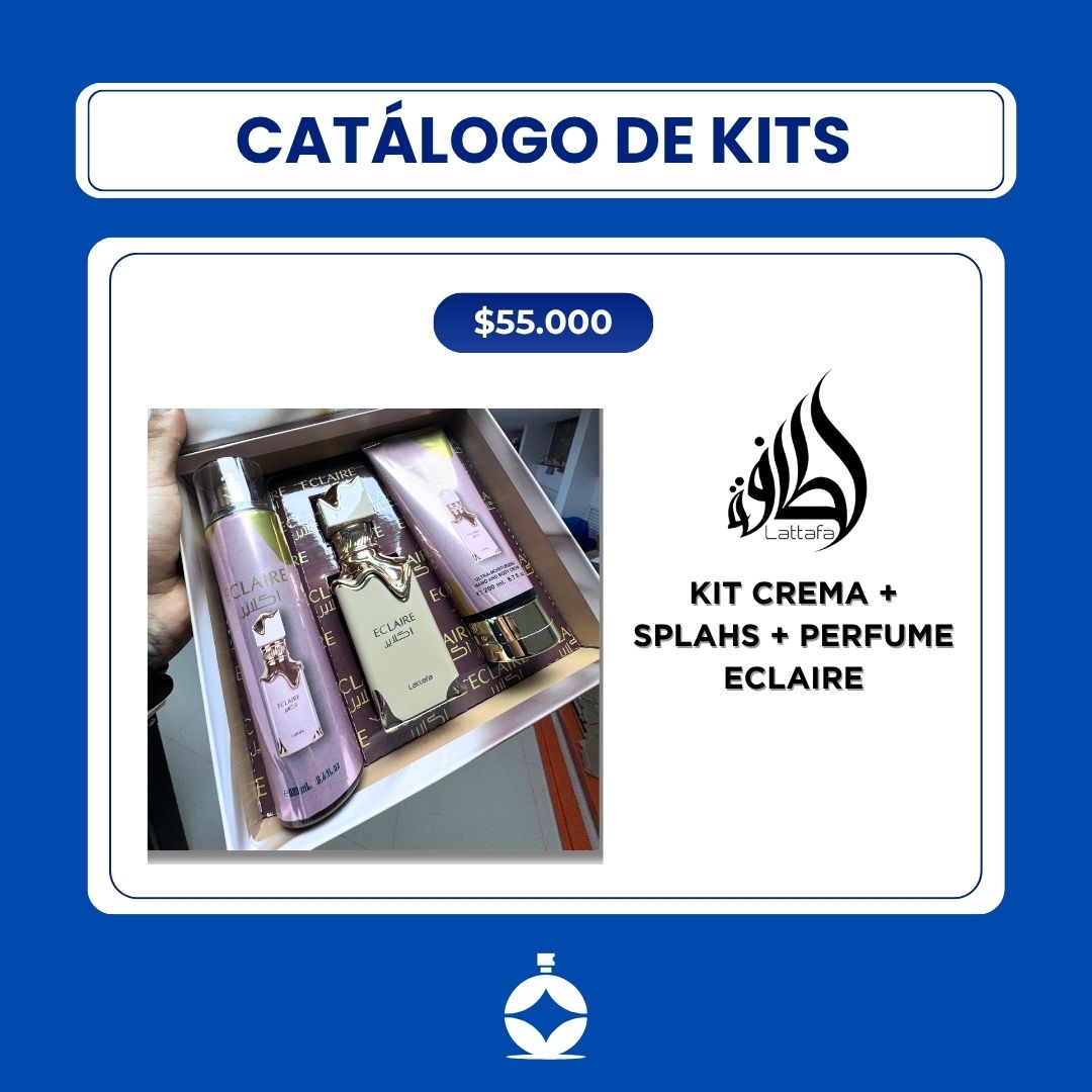 KIT CREMA + SPLAHS + PERFUME ECLAIRE