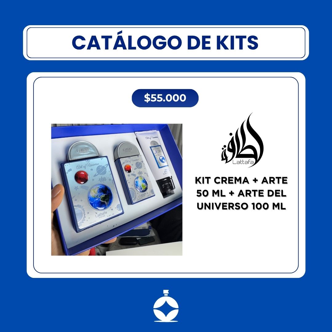 KIT CREMA + ARTE 50 ML + ARTE DEL UNIVERSO 100 ML