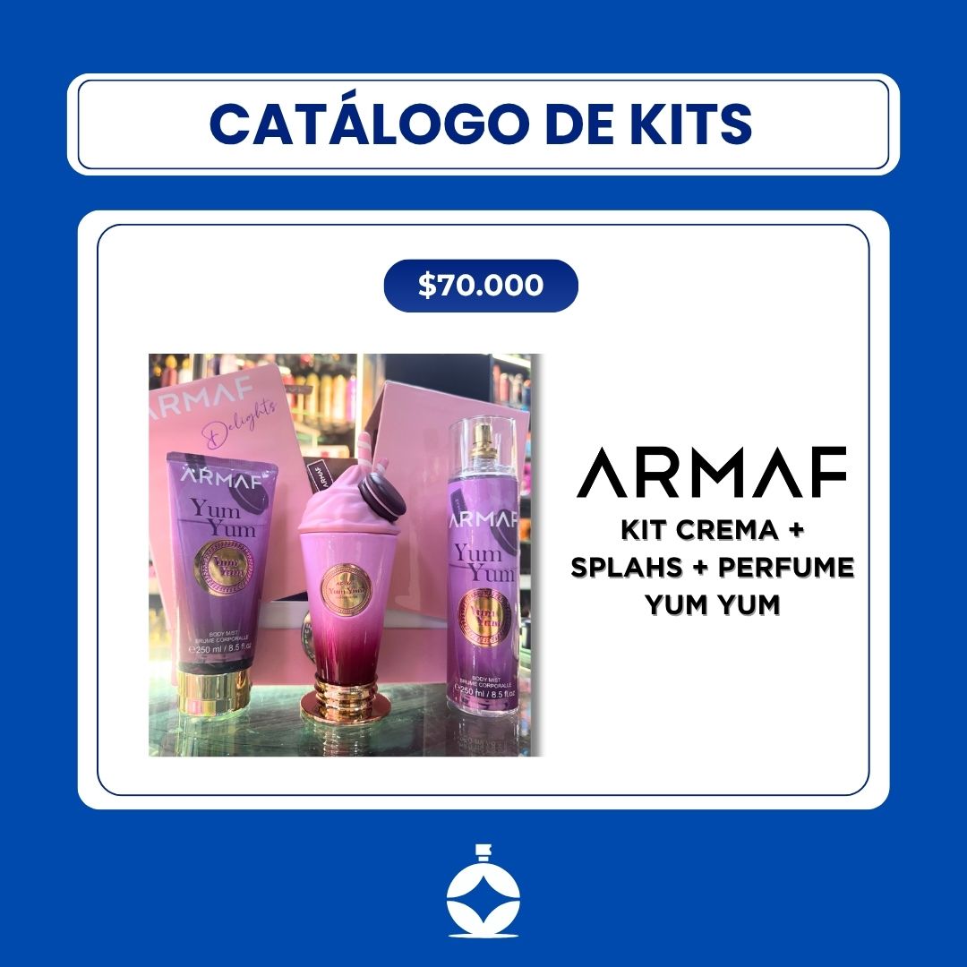 KIT CREMA + SPLAHS + PERFUME YUM YUM