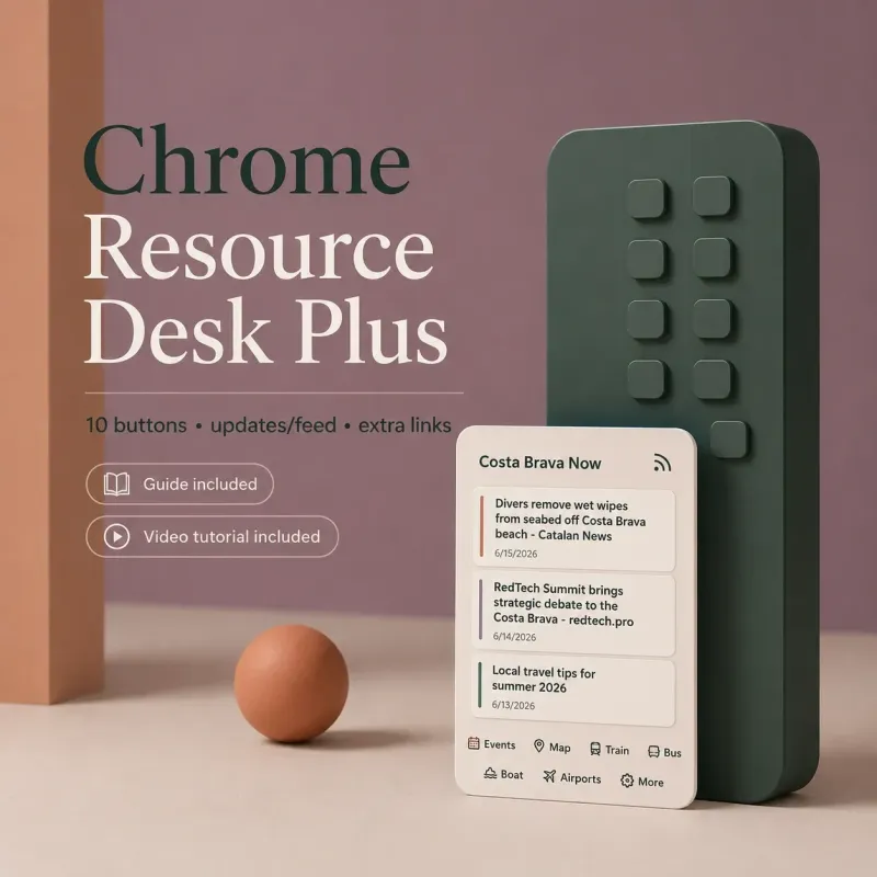 Datlynn Chrome Resource Desk Plus