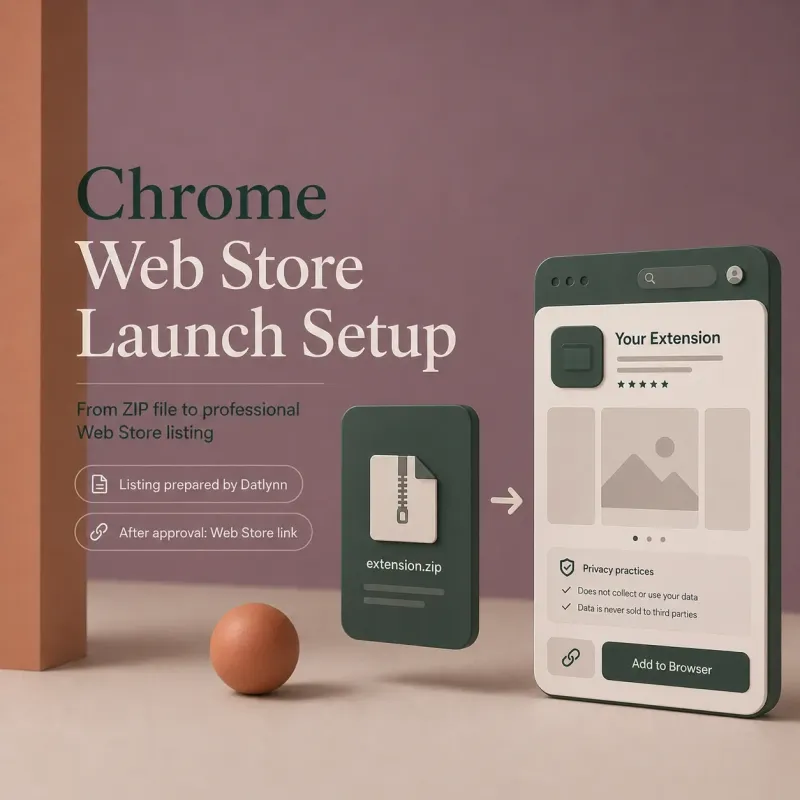 Chrome Web Store Launch Setup