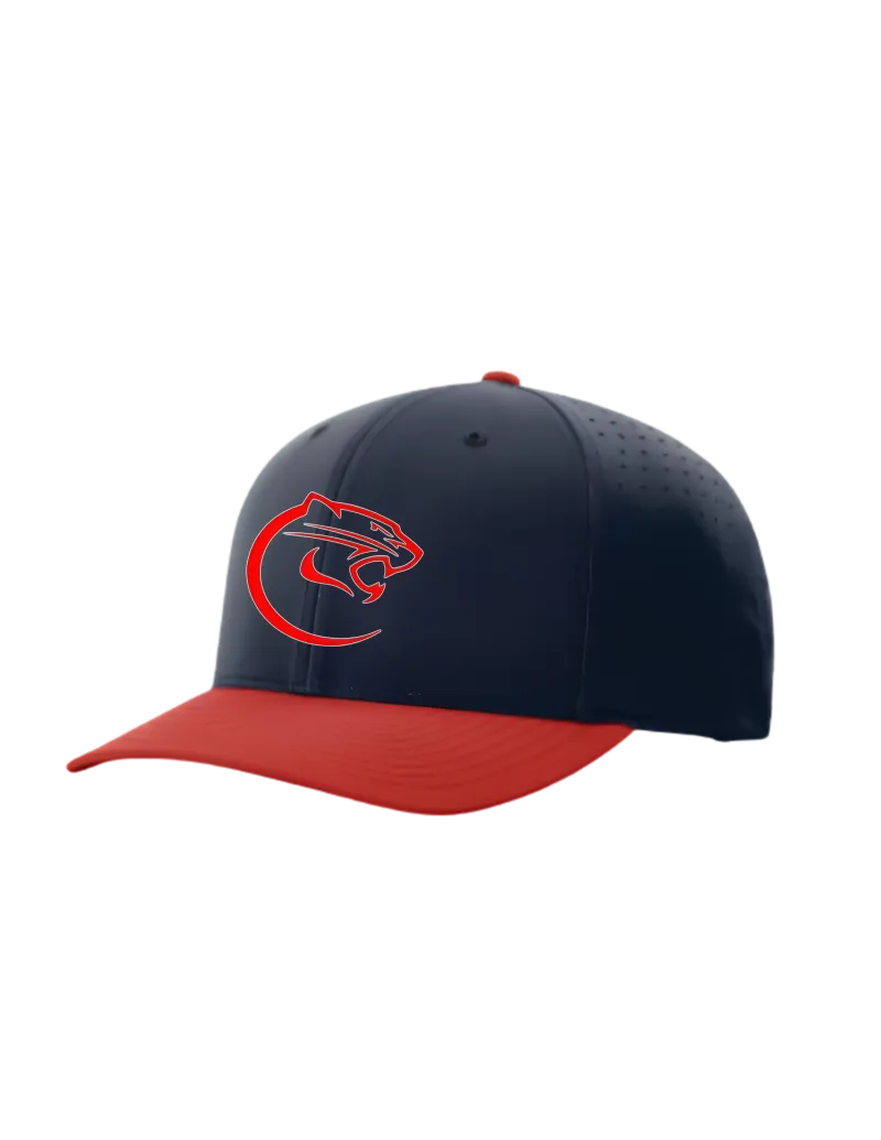 Richardson Laser Perf R-Flex Snapback 632 - Navy_Navy_Red - Classic C- EMB Red
