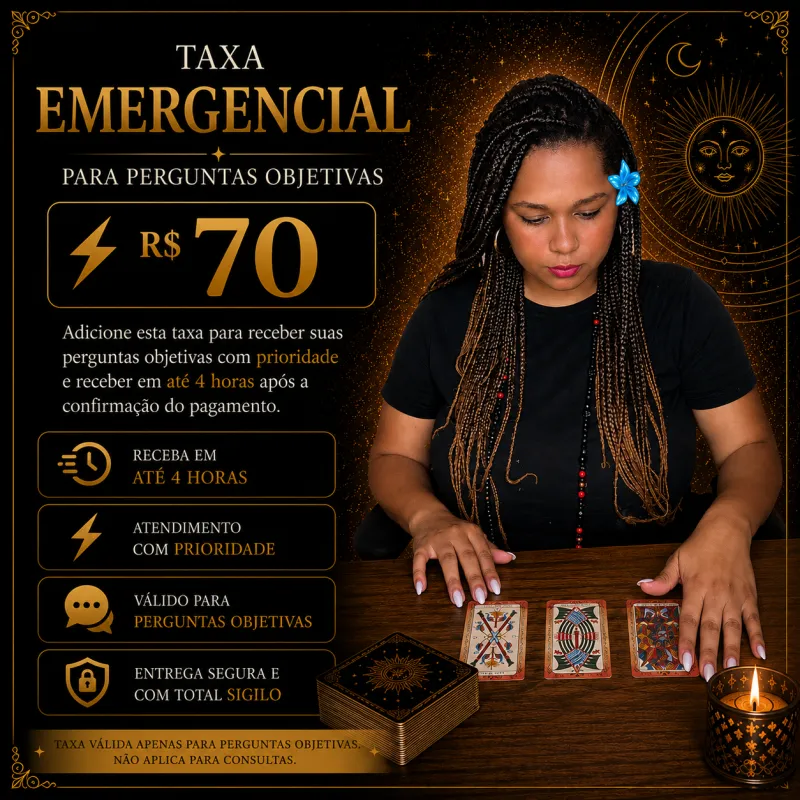Taxa emergencial - Para perguntas objetivas