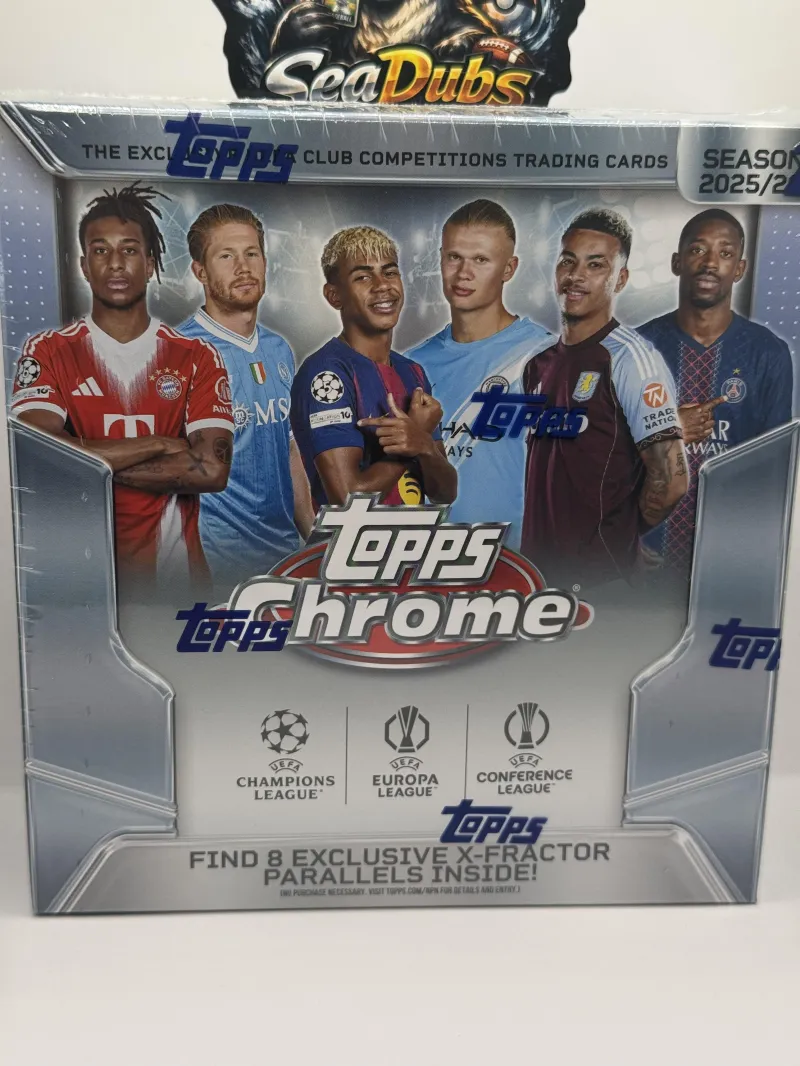 2025 Topps Chrome UAEF Soccer Mega Box