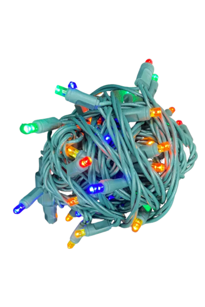 50' 5MM Mini Lights Standard Connection - 24 Strands Per Case