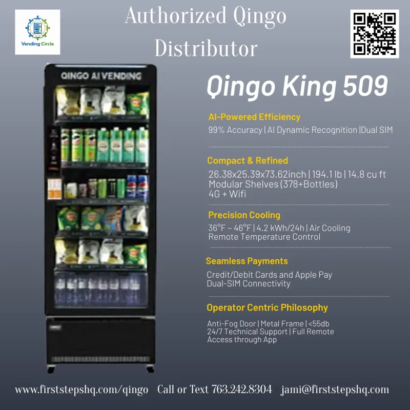 Qingo King (509) AI Smart Cooler  Vending Machine