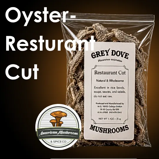 American Mushroom & Spice: Oyster, Restaurant Cut (Pleurotus ostreatus)