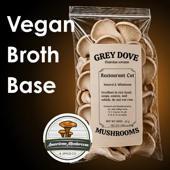 American Mushroom & Spice: Vegan Broth Base (Pleurotus ostreatus)