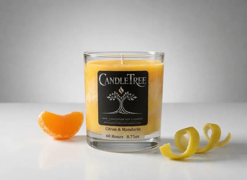 Citron & Mandarin Hand-Poured Soy Candle