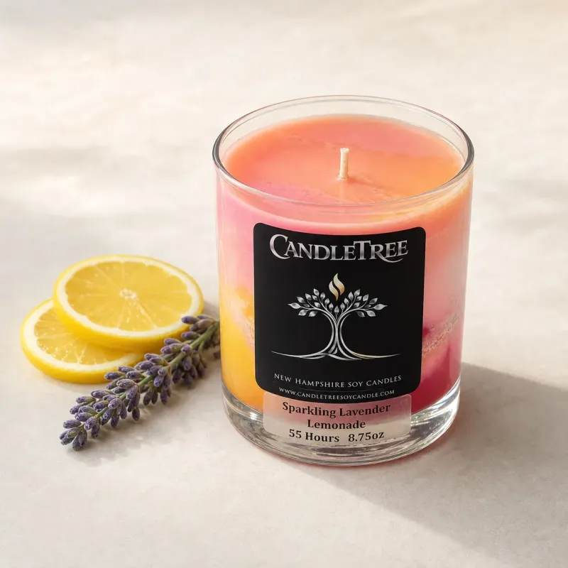 Sparkling Lavender Lemonade Hand-Poured Soy Candle