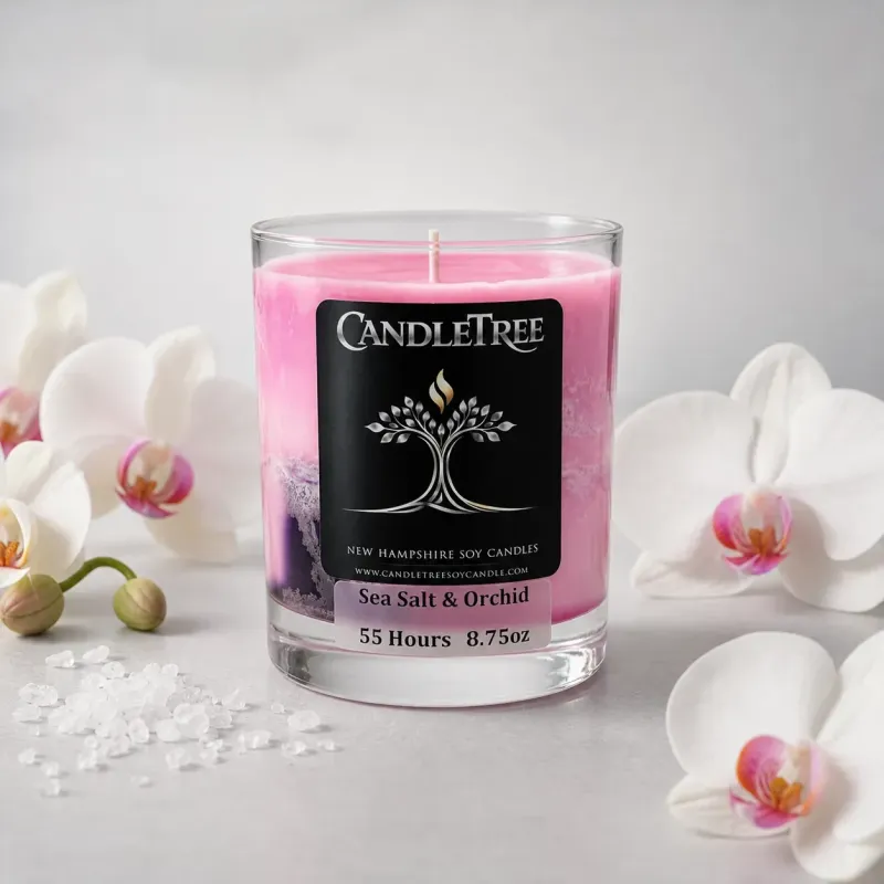 Sea Salt & Orchid Hand-Poured Soy Candle
