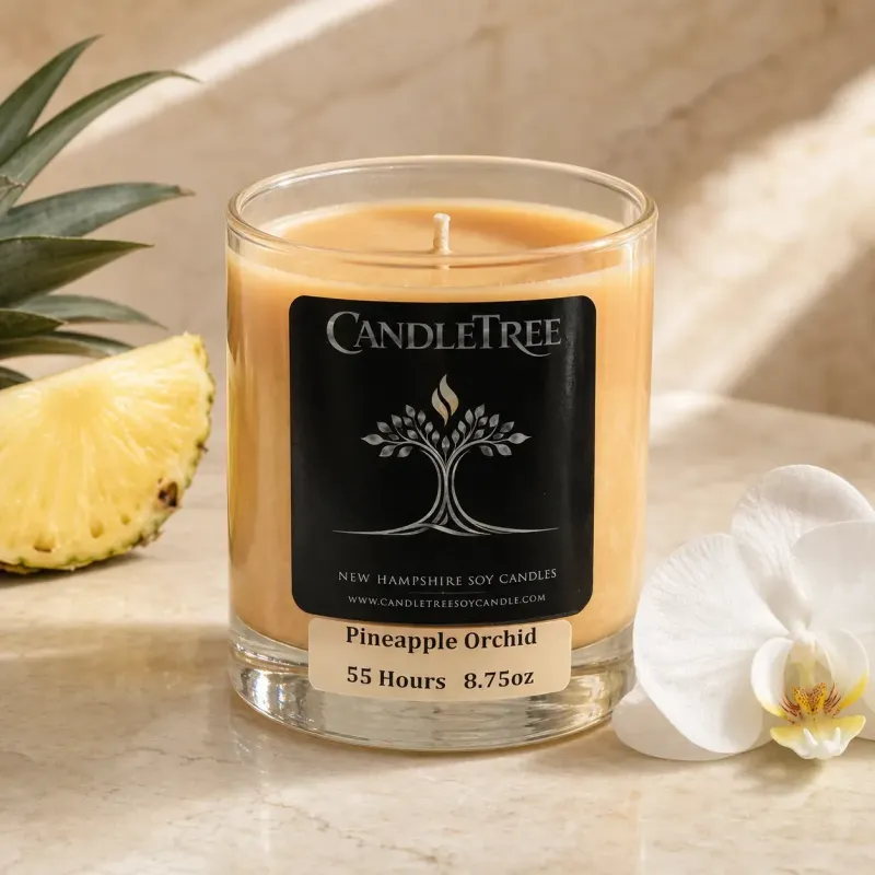 Pineapple Orchid Hand-Poured Soy Candle