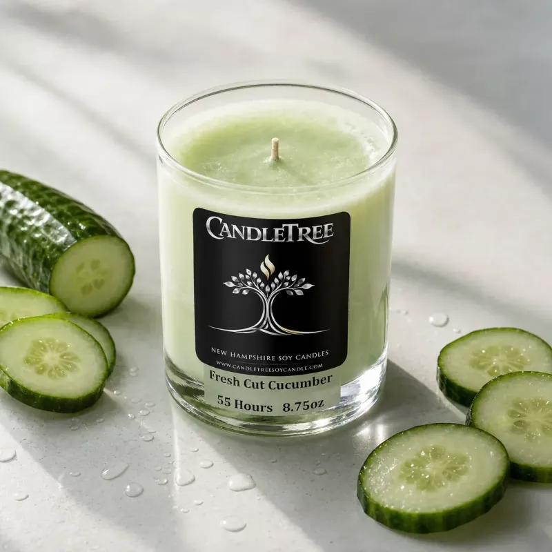 Fresh Cut Cucumber Hand-Poured Soy Candle