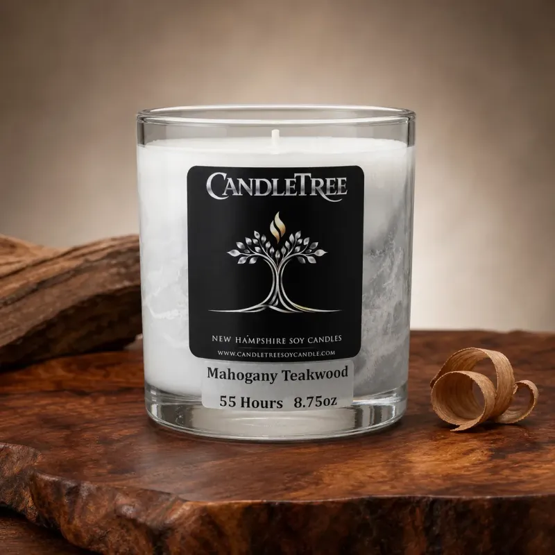 Mahogany Teakwood Hand-Poured Soy Candle