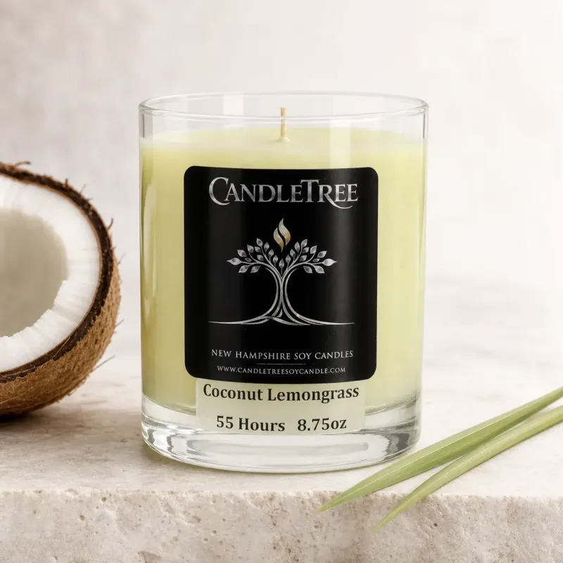 Coconut Lemongrass Hand-Poured Soy Candle