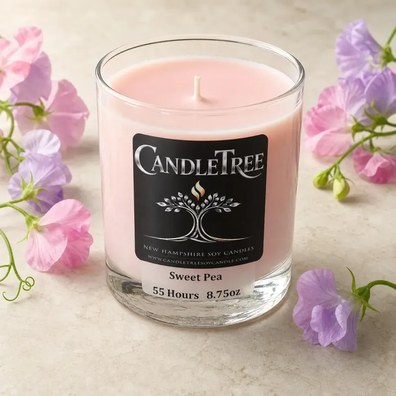 Sweet Pea Hand-Poured Soy Candle