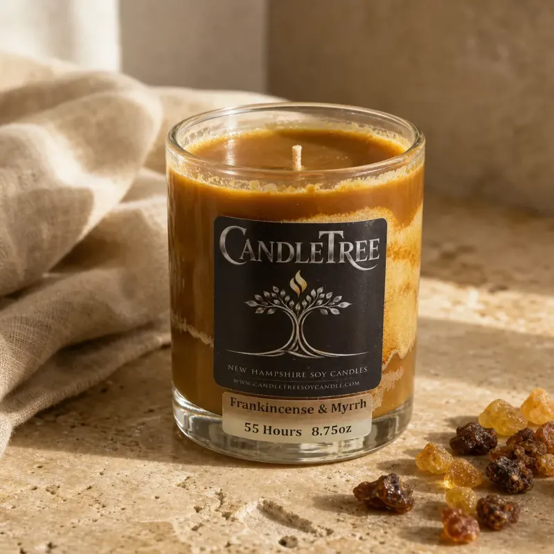 Frankincense & Myrrh Hand-Poured Soy Candle