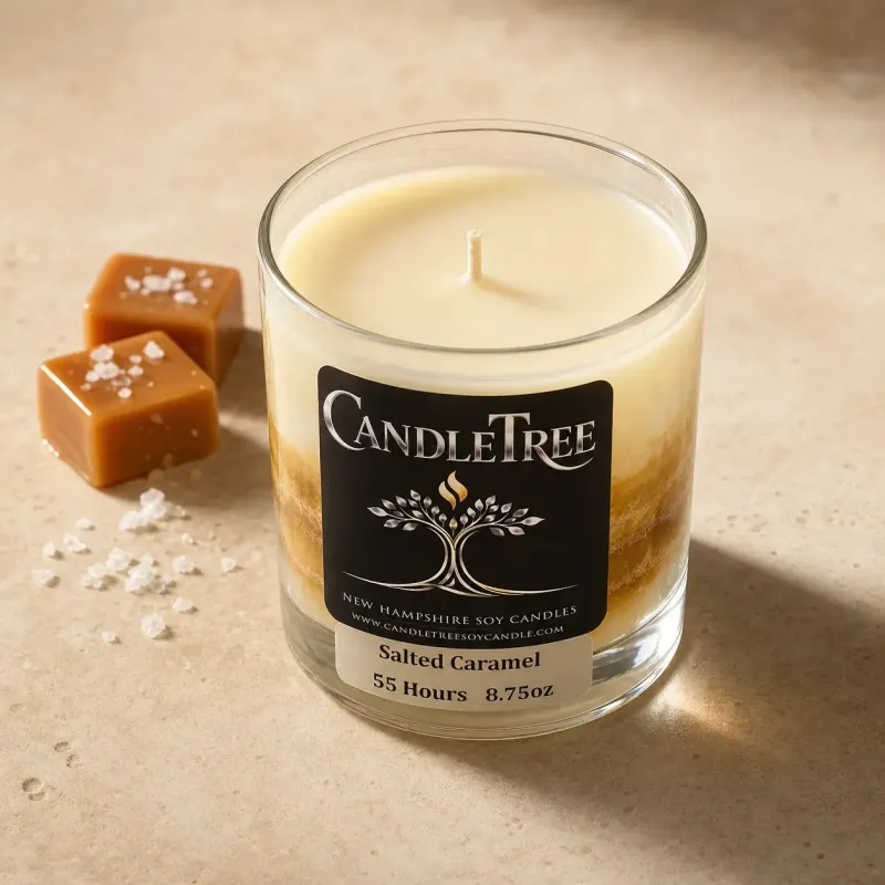 Salted Caramel Hand-Poured Soy Candle