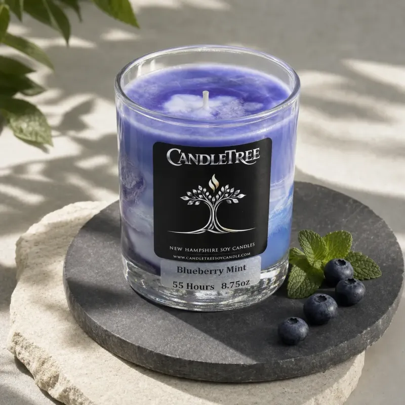 Blueberry Mint Hand-Poured Soy Candle
