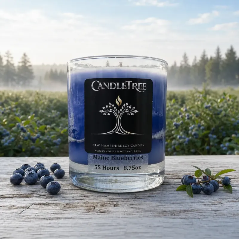 Maine Blueberries Hand-Poured Soy Candle