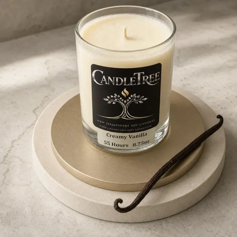 Creamy Vanilla Hand-Poured Soy Candle