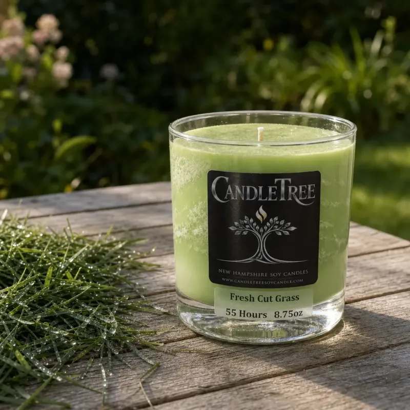 Fresh Cut Grass Hand-Poured Soy Candle